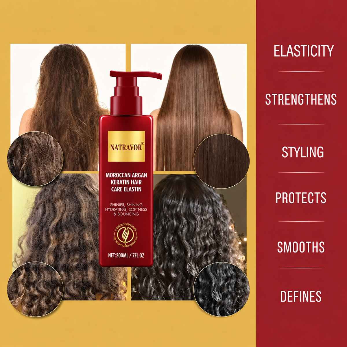 💧 Curl Defining Cream – Hydrating Frizz Control