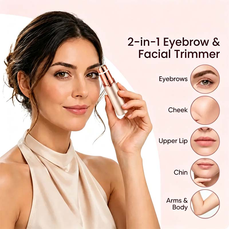 🛸2 in 1 facial & eyebrow hair trimmer for Women,Portable Rechargeable Shaver 🪞