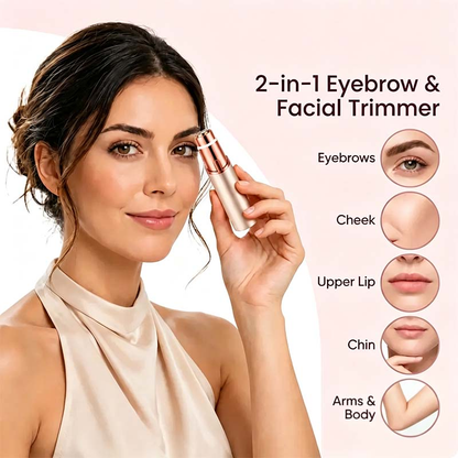 🛸2 in 1 facial & eyebrow hair trimmer for Women,Portable Rechargeable Shaver 🪞