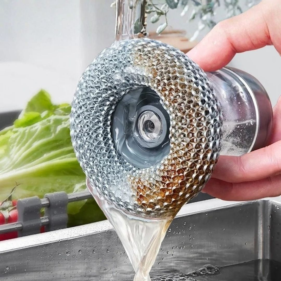 2 in 1 Liquid Soap Dispensing Palm Brush