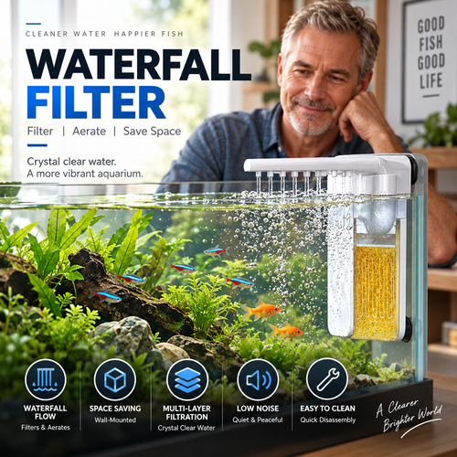 🐠 Mini Aquarium Filter – Filtration, Circulation & Aeration