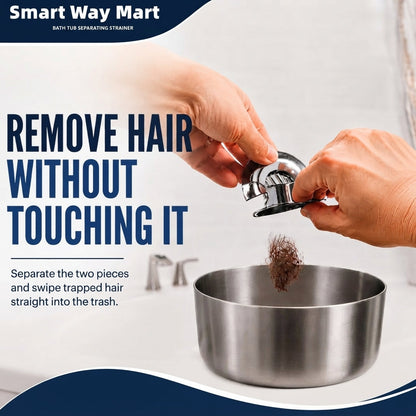 No-Touch Bathtub Hair Catcher