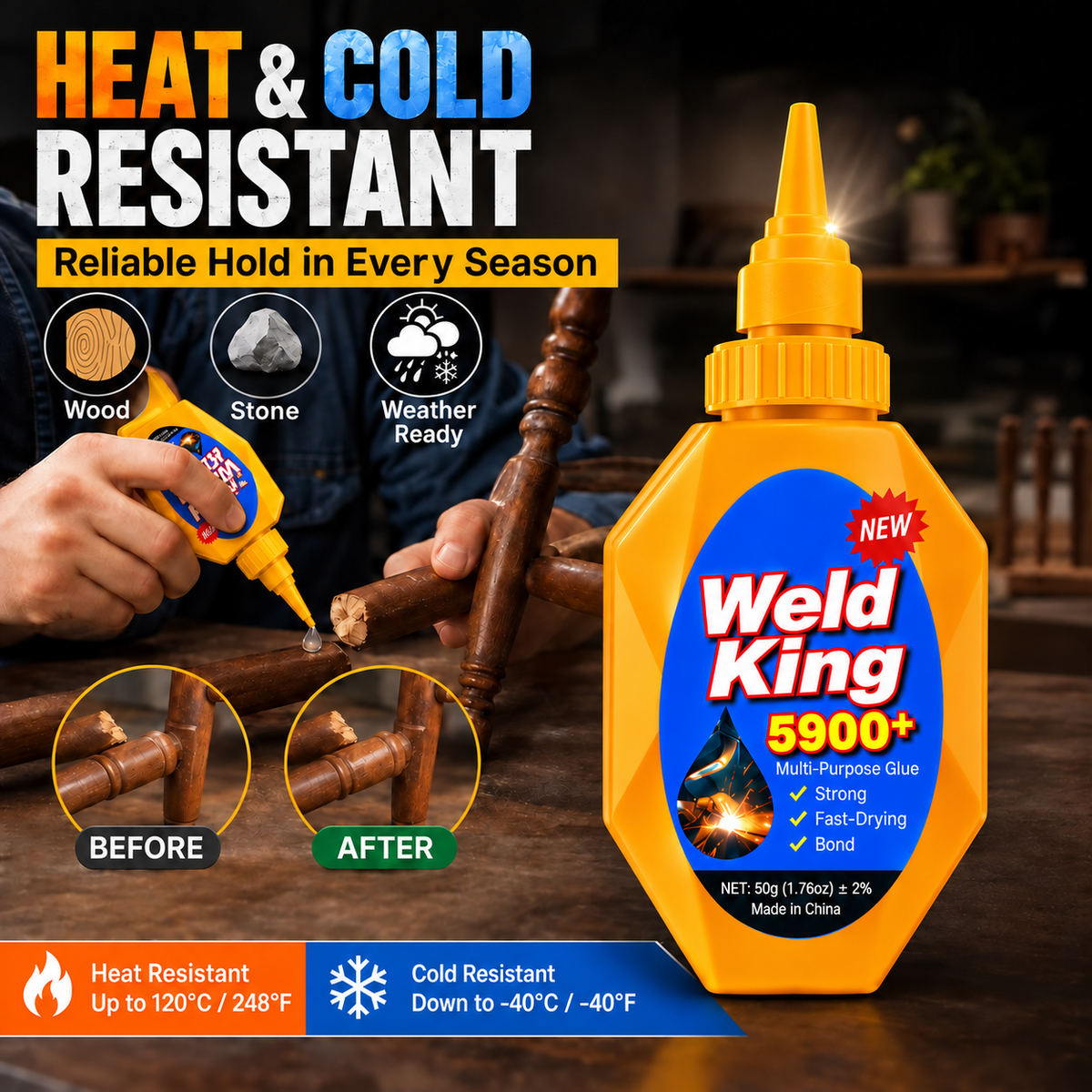 Quick-Dry Multifunctional Super Glue Adhesive