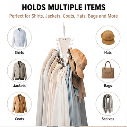 V Shaped Double-Sided Closet Organizer Hanger