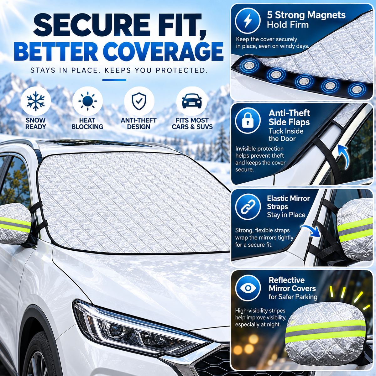 ❄️Car Windshield Snow Cover – Be Ready Before the First Snow